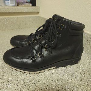 Sorel Harlow Lace Up Waterproof Leather Boots Size 8.5